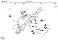 SERBATOIO DI CARBURANTE per Benelli TRK 502 ABS (E4) (L7-M0) 2017
