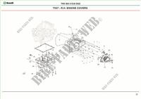 COPERCHI MOTORE DESTRA per Benelli TRK 502 X (E5) (M1) 2021