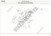 STAFFA PER BORSE LATERALI per Benelli TRK 502 X (E5) (M1) 2021